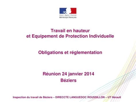 Ppt Travail En Hauteur Et Equipement De Protection Individuelle