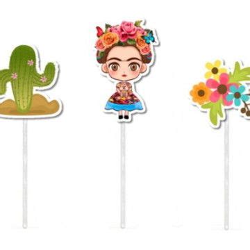 Toppers Frida Kahlo Loja Gift Special Elo7 Produtos Especiais