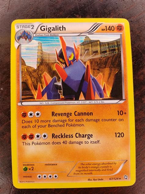 Pok Mon Tcg Gigalith Dragons Exalted Holo Holo Rare Ebay