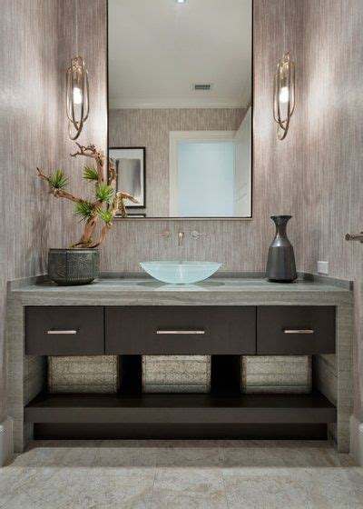 Transitional Powder Room By Insignia Design Group Llc Transitional Powder Room Powder Room