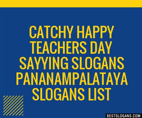 100 Catchy Happy Teachers Day Sayying Pananampalataya Slogans 2024