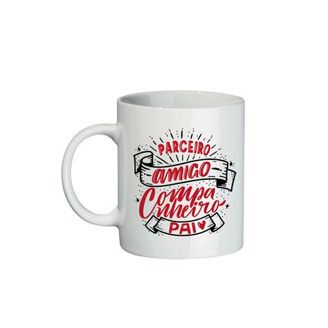 Caneca De Porcelana Ml Pai Amigo Magicopos Personalizados