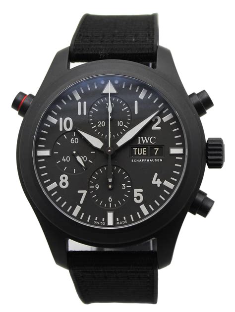 IWC Pilots Watch Double Chronograph Top Gun Ceratanium 44mm IW371815