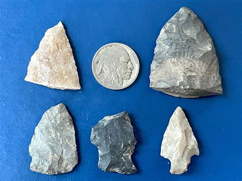 Antique Authentic Flint And Stone Native American Artifacts Etsy In