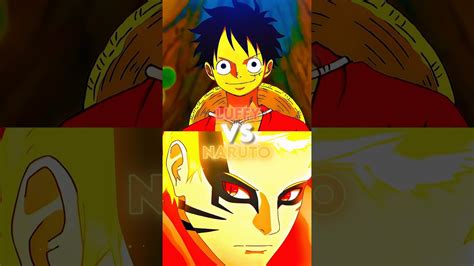 Luffy Vs Naruto Anime Onepiece Luffy Naruto Youtube