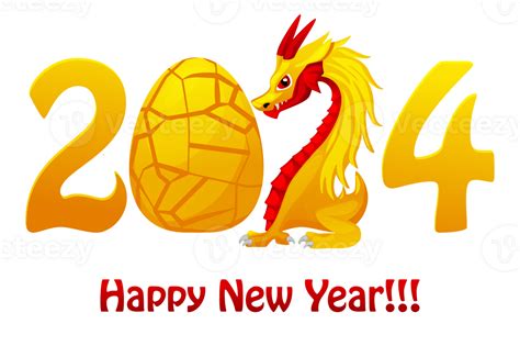 Chinese Happy New Year Cute Dragon And Dragon Egg Greeting Card