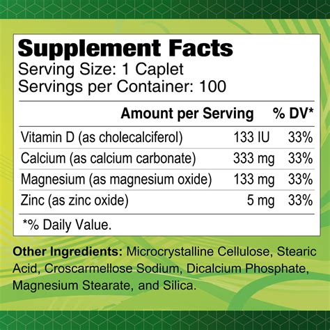 Calcium Magnesium Zinc Supplement - 100 Tablets – Alfa Vitamins Store