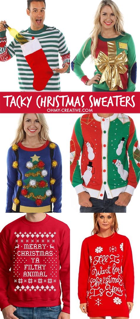 15 Do It Yourself Ugly Christmas Sweaters Oh My Creative