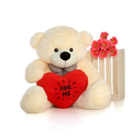 48in Big Life Size Valentines Day Teddy Bear With Beautiful ‘hug Me