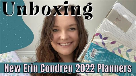 Unboxing New Erin Condren 2022 Planners What S New From Erin Condren