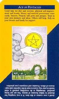 Ace Of Coins Card From The Universal Waite Tarot Deck