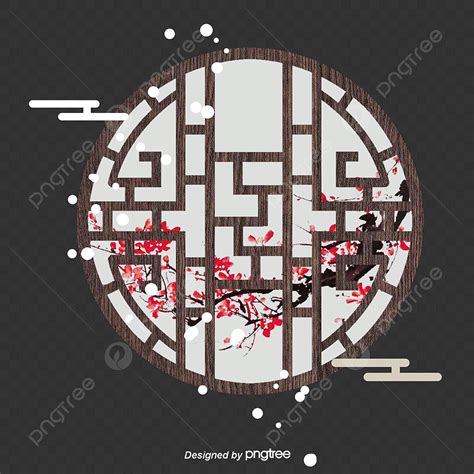 Plum Blossom Png Transparent Plum Blossom Elements In Chinese Wind