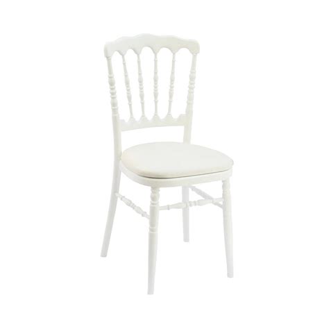 Chaise Napol On Iii Blanche Assise Choisir En Plus