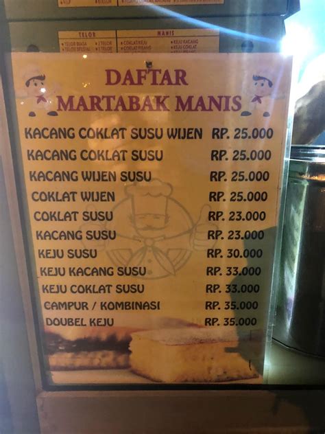 Harga Martabak Manis Pinggir Jalan Murtabak Lumer