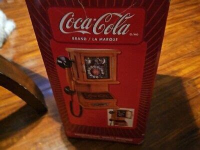 New Coca Cola Nostalgic Wall Phone Real Wood Frosted Glass Retro Style