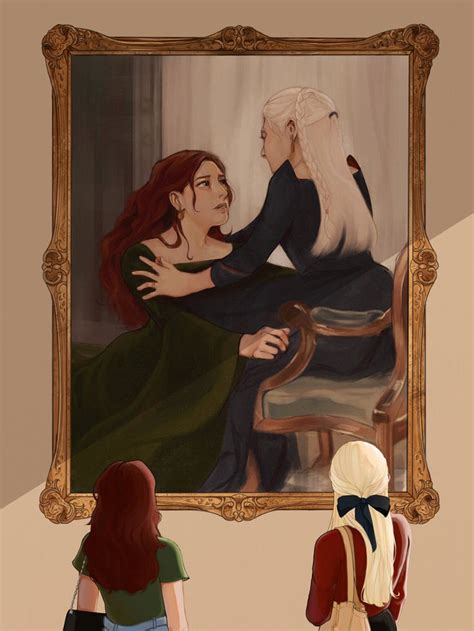 Alicent Rhaenyra Targaryen Art A Dance With Dragons Asoiaf Art