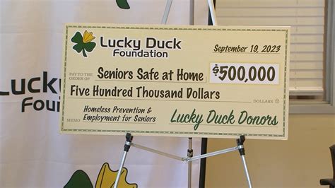 The Lucky Duck Foundation Donates 500 000 To Combat Senior