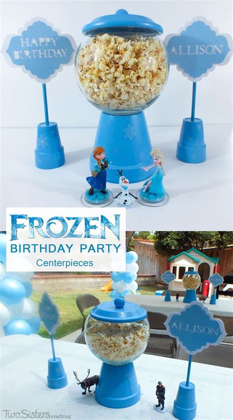 Disney Frozen Centerpiece Two Sisters Crafting Olaf Birthday Disney