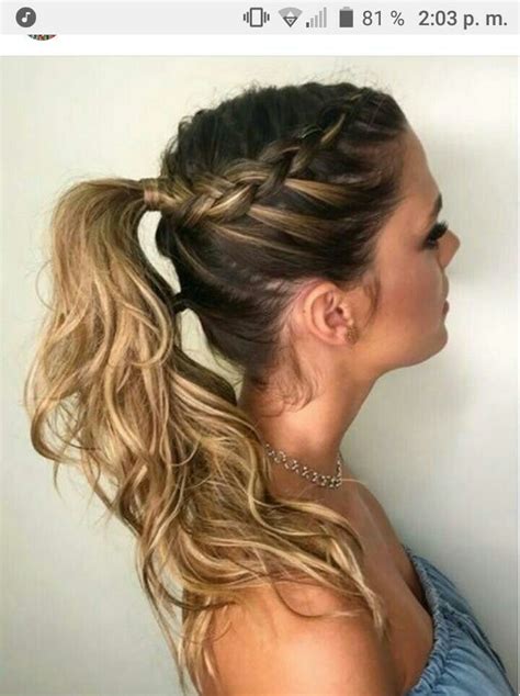 Pin On Peinados Cute Ponytail Hairstyles Braids For Long Hair Easy