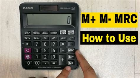 How To Use M M And MRC Buttons On Calculator YouTube