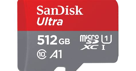 SanDisk Ultra MicroSDXC UHS I C10 A1 512 Go Meilleur Prix Test Et