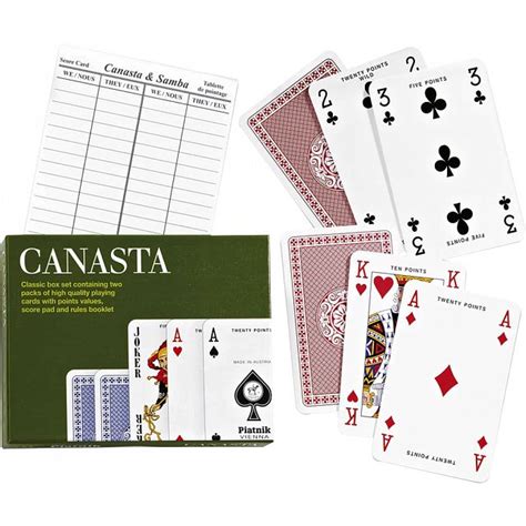 Canasta - Playing Card Box Set | Card Games | Puzzle Master Inc