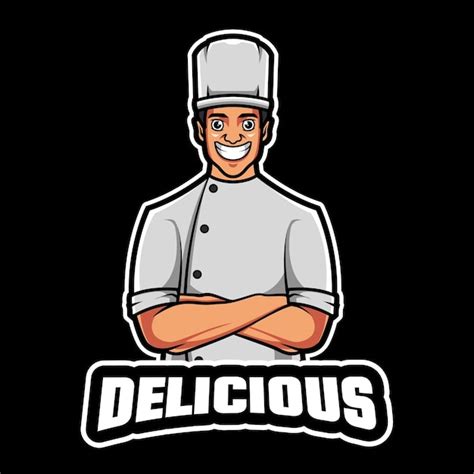 Premium Vector Chef Cartoon Character Mascot Logo