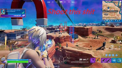 Shoot Targets While Ziplining Fortnite Youtube