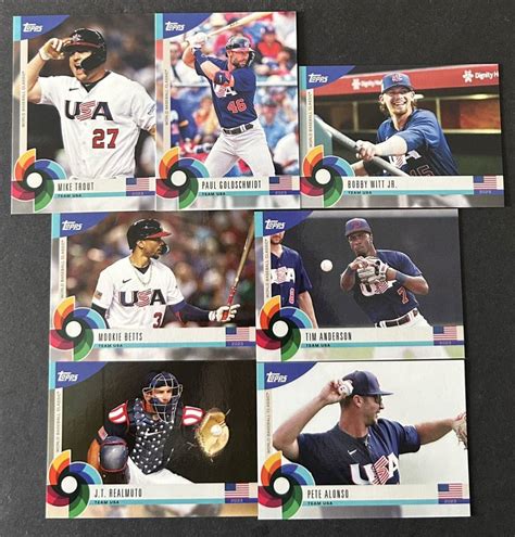 2023 Topps WBC Global Stars USA 7枚 Mike Trout Paul Goldschmidt Bobby