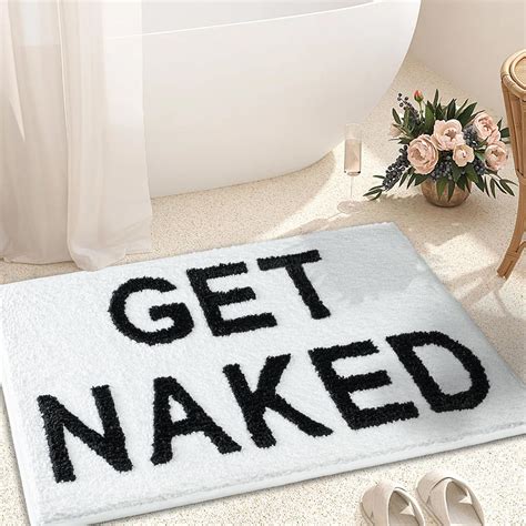 Amazon KOEXM Get Naked Bath Mat Bathroom Rugs X Non Slip