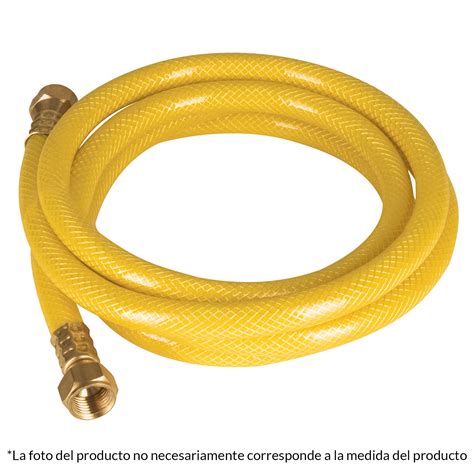 Manguera flexible PVC 3 8 con conexión 3m Cod 45012