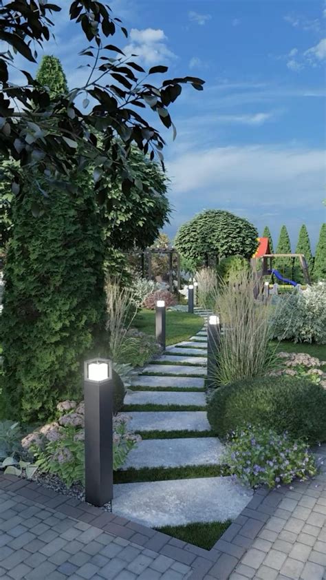 Front Yard Walkway in 2024 | Walkway landscaping, Front yard ...