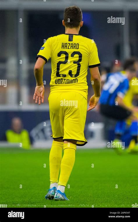 Milan - Oct 23, 2019: Thorgan Hazard 23. FC Inter - Borussia Dortmund ...