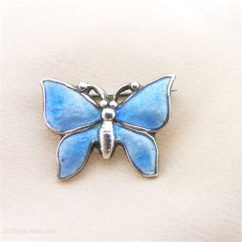 Antiques Atlas Antique Miniature Silver Enamel Butterfly Brooch