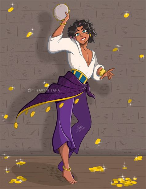 Genderbend Disney 1 Esmeralda Purple By Nightowl0995 On Deviantart