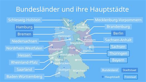 Bundesl Nder Und Hauptst Dte Liste Karte Der Bundesl Nder Mit Video