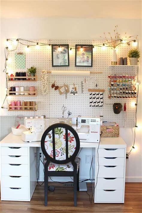 40 Best Craft Rooms Using Ikea Furniture 37 Craft Home Ideas Sewing