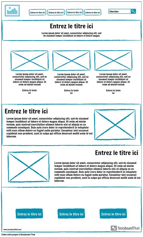 UX Wireframe 2 القصة المصورة من قبل fr examples