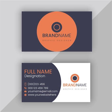 Premium Vector Vector Modern Business Cards Template With Colors