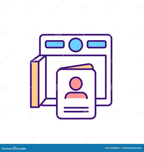 Passport Retention Rgb Color Icon Stock Vector Illustration Of Threat