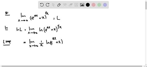 Solved Calculate Each Of The Limits A Using L H Pital S Rule And B