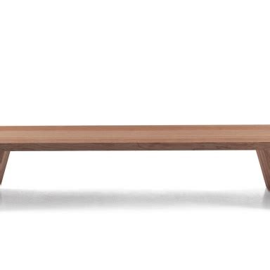 Bench Made Of Natural Wood Groove Porro Luxury Furniture Mr