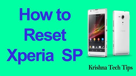 Hard Reset Sony Xperia SP C5303 Recovery Mode Reset Code YouTube