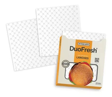 Papel Acoplado Duofresh 33x37 Cm 500 Un Para Delivery Frete grátis