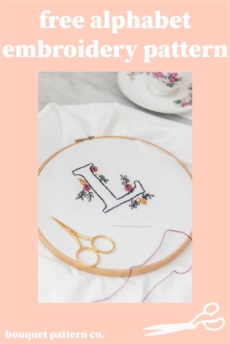 Alphabet For Hand Embroidery Free Pdf Template Embroidery Patterns