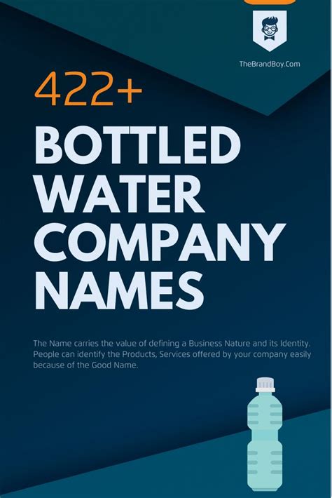 Water Bottled Names Best And Catchy Names Water Branding