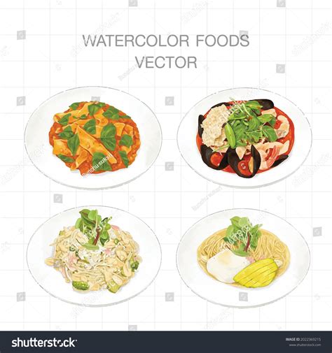 13,891 Watercolor Food Plate Images, Stock Photos & Vectors | Shutterstock