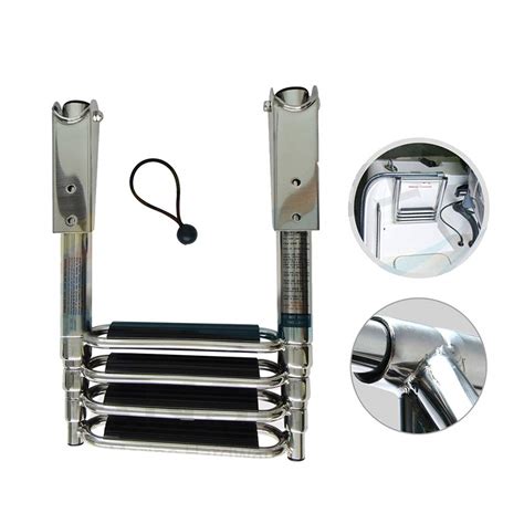 Buy Subbye 4 Step Folding Marine Boat Ladder Stainless Steel