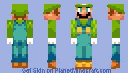 it is a Luigi Minecraft Skin