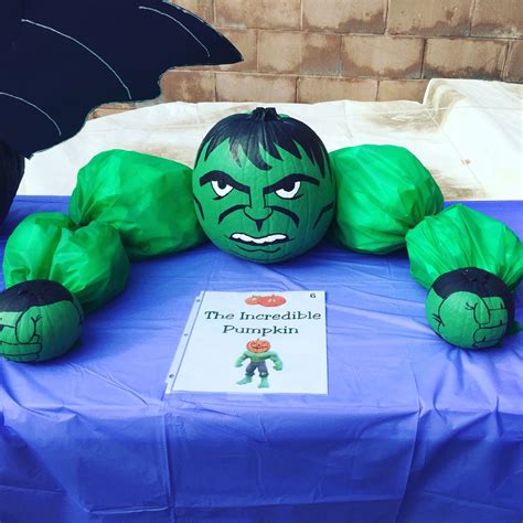 Hulk Pumpkin Pumpkin Halloween Decorations Halloween Pumpkins Painted Character Pumpkins